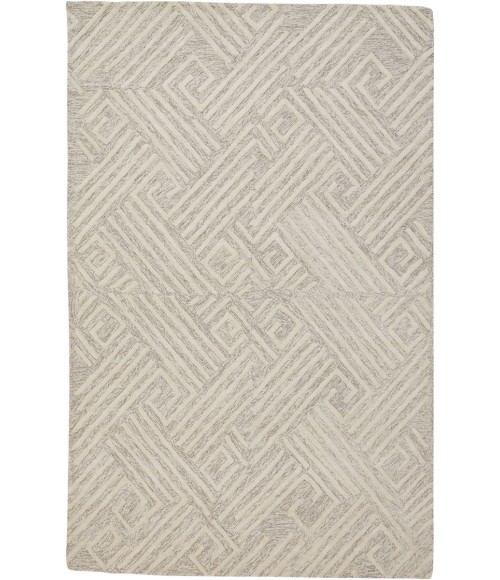 Feizy Enzo Farmhouse Geometric, Tan/Ivory, 12' x 15' Area Rug