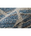 Feizy Mynka Bohemian & Eclectic Diamond, Blue/Ivory, 2'-6" x 8' Runner