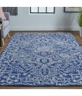 Feizy Belfort Vintage Medallion, Blue/Ivory, 10' x 14' Area Rug