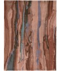 Feizy Amira Modern Watercolor Rug, Copper/Dusty Pink/Turquoise, 8ft x 10ft Area Rug