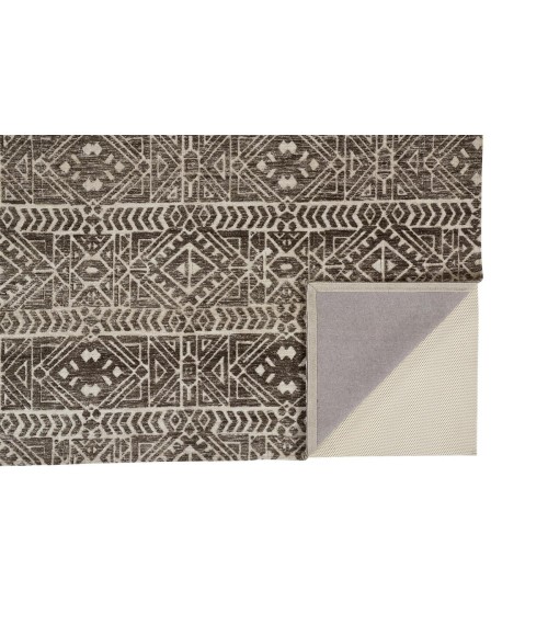 Feizy Colton Cabin & Lodge Southwestern, Brown/Taupe/Ivory, 9'-6" x 13'-6" Area Rug