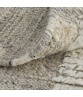 Feizy Ashby Farmhouse Geometric, Gray/Ivory, 9' x 9' Round Rug