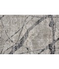 Kano Area Rug Feizy Kano Industrial Abstract, Taupe/Gray/Ivory, 8'-9" x 8'-9" Round Rug
