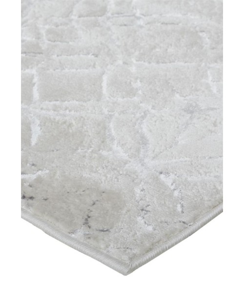 Feizy Micah Industrial Distressed, Silver/Gray/White, 3'-11" x 6' Accent Rug