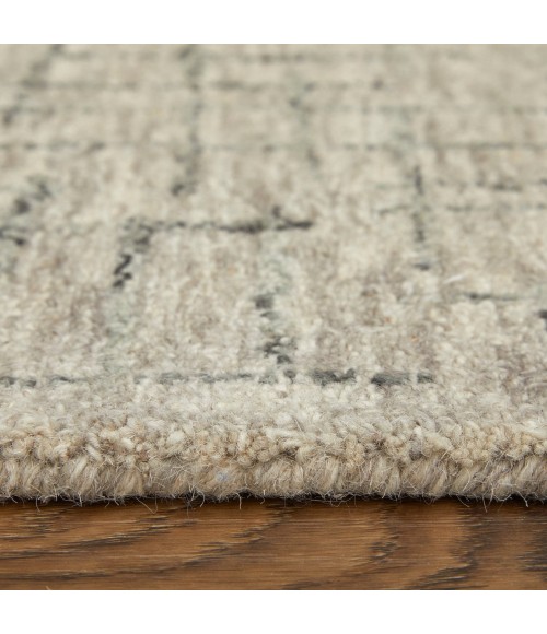 Belfort Area Rug Feizy Belfort Casual Solid, Ivory/Gray/Taupe, 10' x 14' Area Rug