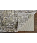 Feizy Cadiz Gradient Watercolor Rug, Olive Gray/Jade Green, 7ft-9in x 11ft Area Rug