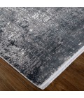 Feizy Cadiz Gradient Watercolor Rug, Silver Gray/Black, 2ft-2in x 3ft-2in Area Rug