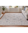 Feizy Pasha BEIGE/BLUE PAS39M7F 2 ft. X 3 ft. Rectangle Rug