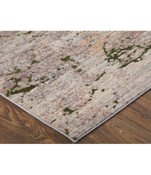 Feizy Pryor GREEN/MULTI PRY39NEF 5 ft. X 8 ft. Rectangle Rug