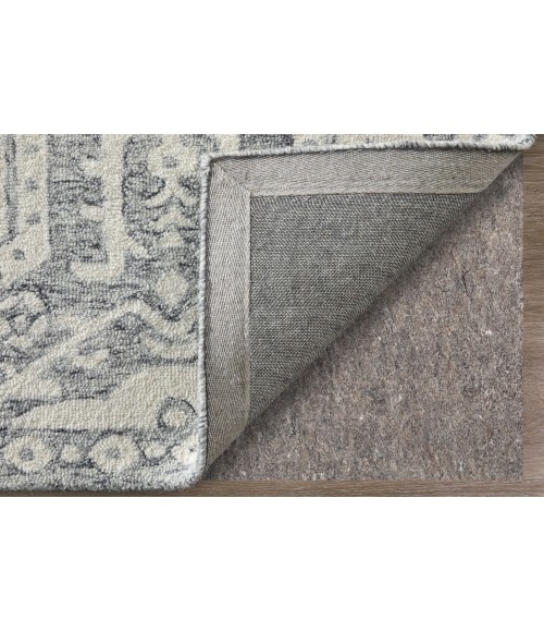 Feizy Belfort Gray/White 8698A27F 5 ft. X 8 ft. Rect. Rug