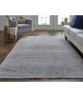 Feizy Francisco Minimal Tribal Rug, Gray/Ivory, 12' x 15' Area Rug