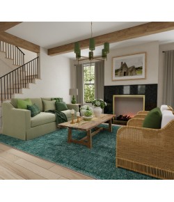 Feizy Luna Green/White 5798049F 2 ft. X 3 ft. Rect. Rug