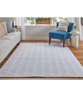 Feizy Saphir Mira WHITE/WHITE 6803494F 7 ft. 6 in. X 7 ft. 6 in. Round Rug