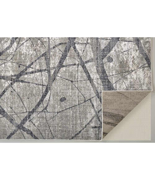 Feizy Kano CHARCOAL/GRAY 8643877F 7 ft. 10 in. X 10 ft. Rectangle Rug