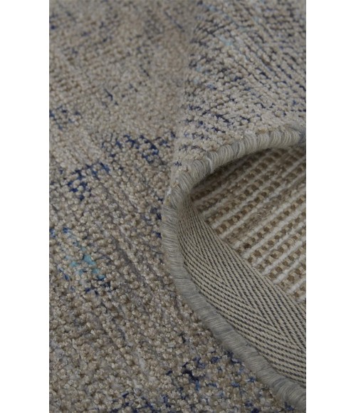 Feizy Caldwell Vintage Space Dyed Wool Rug, Spa Blue/Warm Gray, 10ft x 14ft Area Rug
