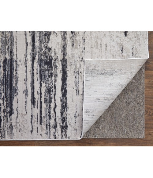 Feizy Prasad IVORY/CHARCOAL Rug 67039N9F 1 ft. 8 in. X 2 ft. 10 in. Rectangle - Rugs Town Feizy Prasad IVORY/CHARCOAL 67039N9F 1 ft. 8 in. X 2 ft. 10 in. Rectangle Rug