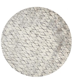 Feizy Kano 3872F SAND/CHARCOAL Area Rug 8 ft. 9 in. X 8 ft. 9 in. Round