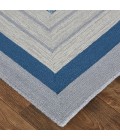 Nash Area Rug Feizy Nash Luxury & Glam Geometric, Blue/Ivory/Gray, 12' x 15' Area Rug