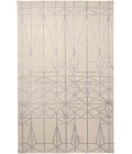 Feizy Micah Mid-Century Modern Geometric, White/Silver/Gray, 8' x 11' Area Rug
