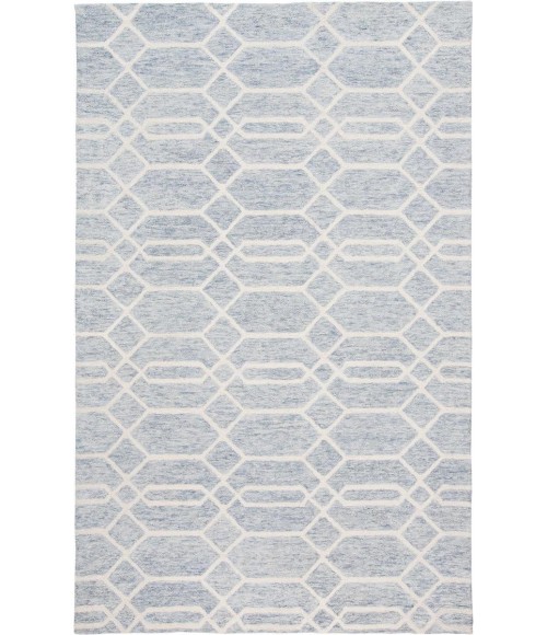 Feizy Belfort Cottage Trellis & Lattice, Blue/Ivory, 12' x 15' Area Rug