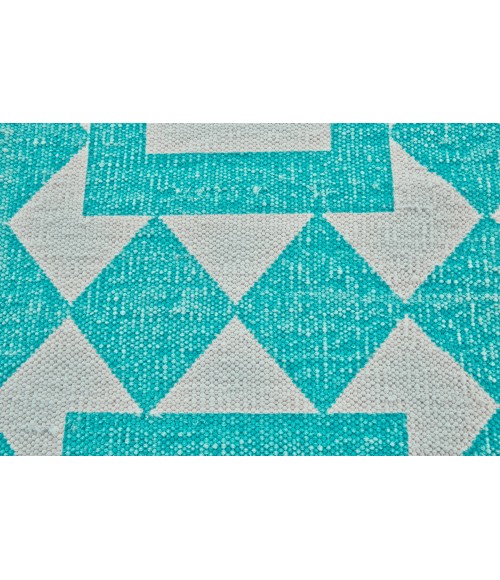 Granada Area Rug Feizy Granada Global Geometric, Blue/White, 8' x 10' Area Rug