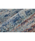 Feizy Edgemont Casual Abstract, Blue/Ivory/Orange, 10' x 14' Area Rug