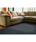 Feizy Durham Casual Solid, Blue, 8' x 10' Area Rug