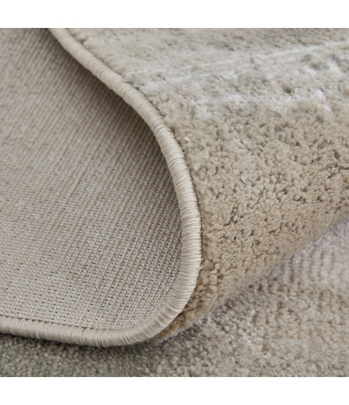 Feizy Micah Casual Abstract, Gray/Taupe/Ivory, 5' x 8' Area Rug