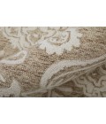 Feizy Belfort Classic Medallion, Tan/Ivory, 12' x 15' Area Rug