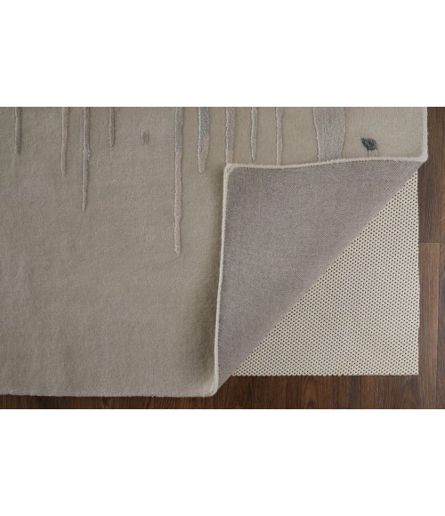 Feizy Anya Industrial Abstract, Ivory/Blue/Gray, 5' x 8' Area Rug