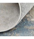 Feizy Astra Industrial Abstract, Blue/Gray/Ivory, 8' x 10' Area Rug