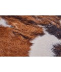 Feizy Bartlett Cabin & Lodge Animal Print, Brown/Black/White, Large Shaped Rug