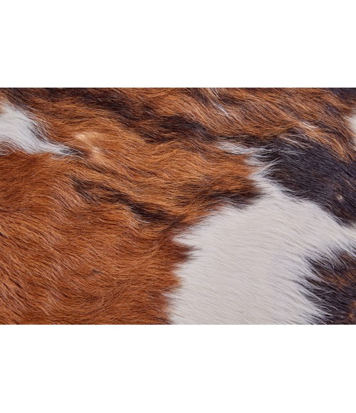 Feizy Bartlett Cabin & Lodge Animal Print, Brown/Black/White, Large Shaped Rug