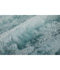 Feizy Indochine Luxury & Glam Solid, Blue/Silver, 8' x 8' Round Rug