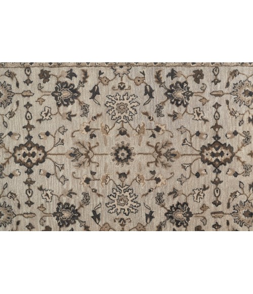 Eaton Area Rug Feizy Eaton Classic Oriental, Gray/Ivory/Taupe, 9'-6" x 13'-6" Area Rug