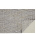 Feizy Elias Abstract Diamond Area Rug, High/Low, Oyster Gray/Taos Taupe, 8ft x 10ft