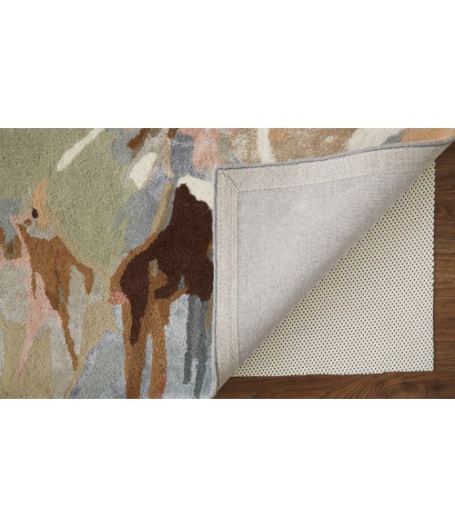Dafney Area Rug Feizy Dafney Casual Floral & Botanical, Tan/Gray/Green, 2' x 3' Accent Rug