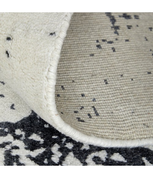 Feizy Coda Industrial Abstract, Black/White, 9' x 12' Area Rug