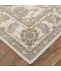 Feizy Celene Classic Bordered, Tan/Ivory/Brown, 3'-9" x 5'-7" Accent Rug