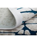 Feizy Saphir Mira TEAL/WHITE Rug 6803504F 7 ft. 6 in. X 7 ft. 6 in. Round - Rugs Town Feizy Saphir Mira TEAL/WHITE 6803504F 7 ft. 6 in. X 7 ft. 6 in. Round Rug