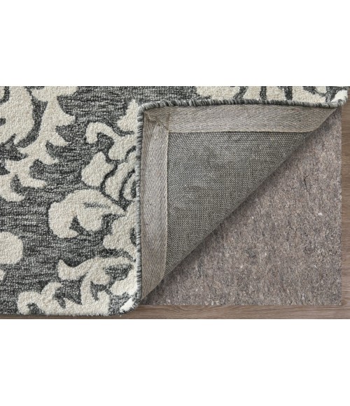 Feizy Belfort Gray/Ivory/Black Rug 8698A26F 8 ft. X 10 ft. Rect. - Rugs Town Feizy Belfort Gray/Ivory/Black 8698A26F 8 ft. X 10 ft. Rect. Rug