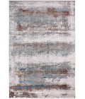 Feizy Cadiz Industrial Abstract, Gray/Red/Blue, 12' x 18' Area Rug