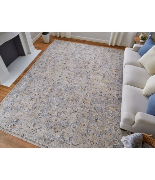 Feizy Pasha IVORY/MULTI PAS39M6F 9 ft. 0 in. X 12 ft. 8 in. Rectangle Rug