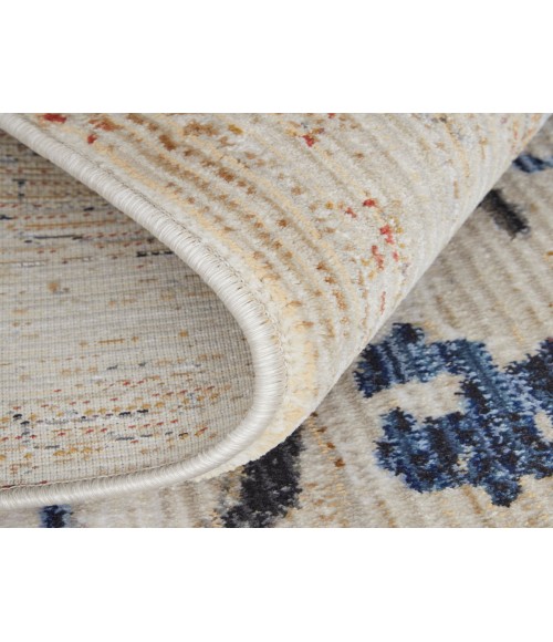 Feizy Sonora IVORY/BLUE Rug SNR39NWF 6 ft. 7 in. X 9 ft. 6 in. Rectangle - Rugs Town Feizy Sonora IVORY/BLUE SNR39NWF 6 ft. 7 in. X 9 ft. 6 in. Rectangle Rug