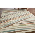 Feizy Eden Ivory/Brown/Blue EDN39QXF 12 ft. X 15 ft. Rect. Rug