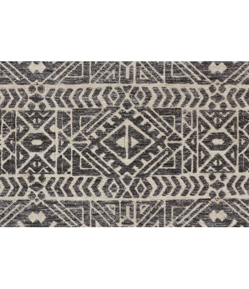 Feizy Colton Cabin & Lodge Southwestern, Gray/Black/Ivory, 9'-6" x 13'-6" Area Rug
