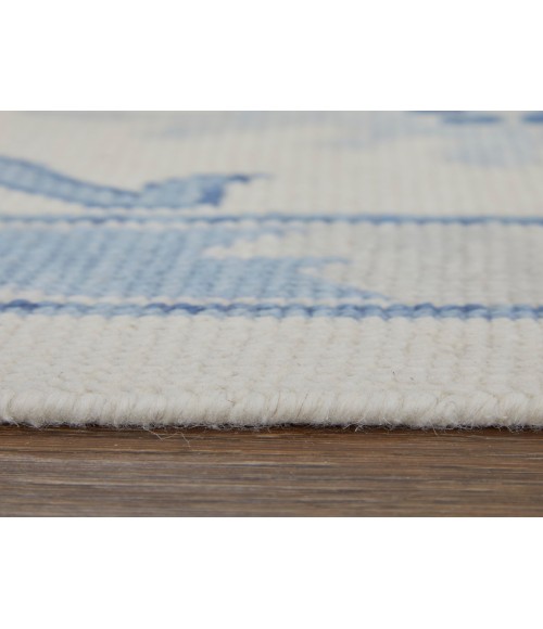 Feizy Karina IVORY/BLUE 90969G7F 8 ft. 6 in. X 11 ft. 6 in. Rectangle Rug