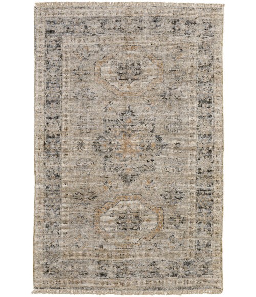 Feizy Caldwell Bohemian & Eclectic Medallion, Tan/Gray/Gold, 9' x 12' Area Rug