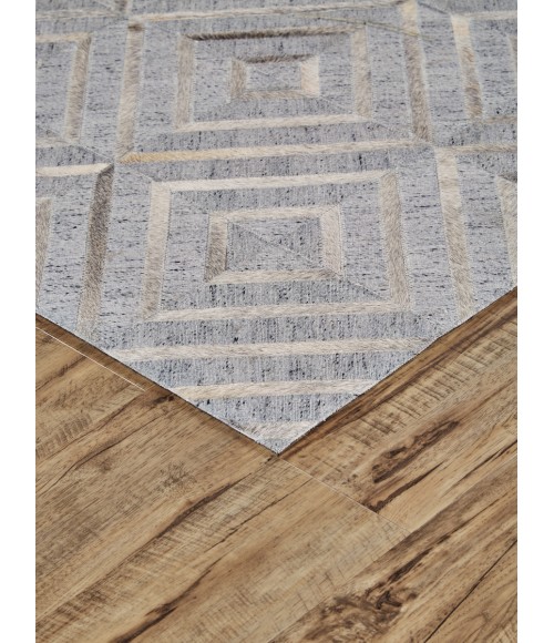 Feizy Fannin BISQUE/STORM 7380754F 9 ft. 6 in. X 13 ft. 6 in. Rectangle Rug