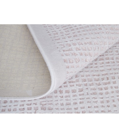 Feizy Saphir Mira BLUSH/WHITE Rug 6803499F 7 ft. 6 in. X 7 ft. 6 in. Round - Rugs Town Feizy Saphir Mira BLUSH/WHITE 6803499F 7 ft. 6 in. X 7 ft. 6 in. Round Rug